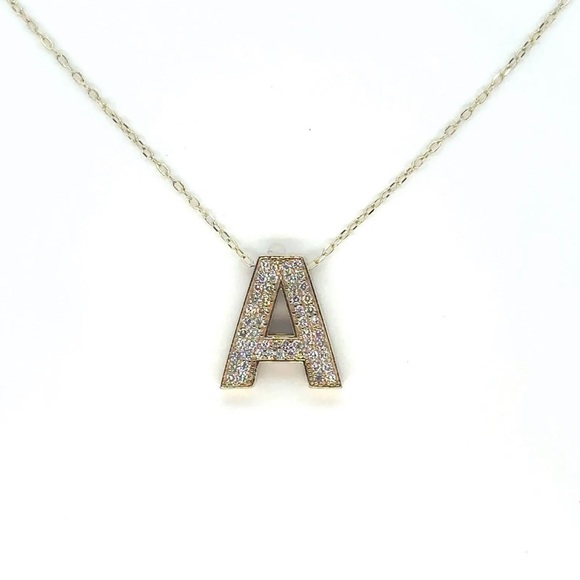 INITIAL LETTER “A” PENDANT - Picture 3 of 3